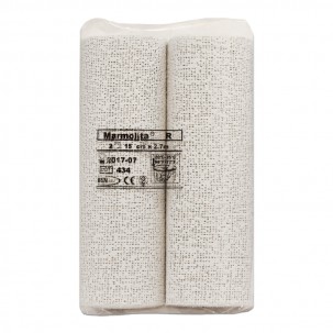 Bandage-plâtre Marmolita R 15 cm x 2,7 mts (sachet de deux unités)